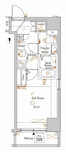 アクサス新宿中落合の間取り図