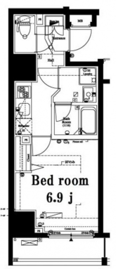 アクサス汐留の間取り図