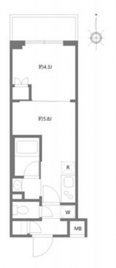 ハーモニーレジデンス蒲田アートヴィラの間取り図