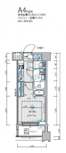 メインステージ錦糸町IXの間取り図