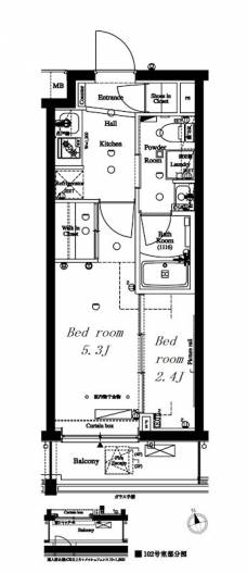 アークマーク大森町の間取り図