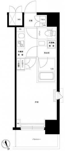 ルーブル中板橋弐番館の間取り図