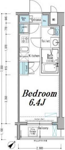 アクサス巣鴨Sta.の間取り図