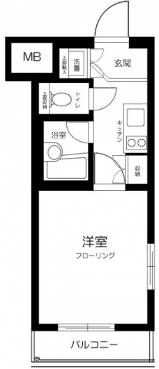 ルーブル西荻窪の間取り図