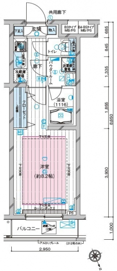 メインステージ都立家政の間取り図