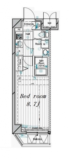 メインステージ二子多摩川の間取り図