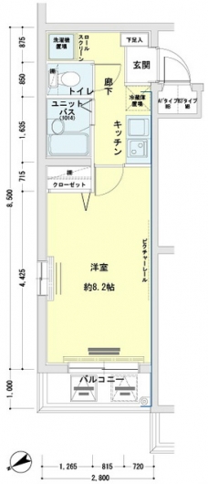 メインステージ大井町の間取り図
