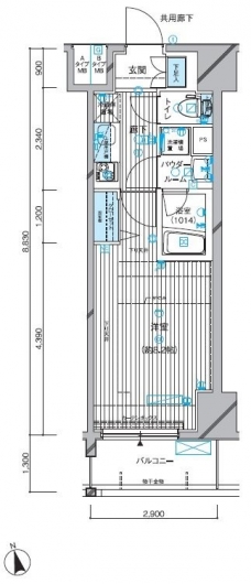 メインステージ西荻窪駅前ソレイユの間取り図