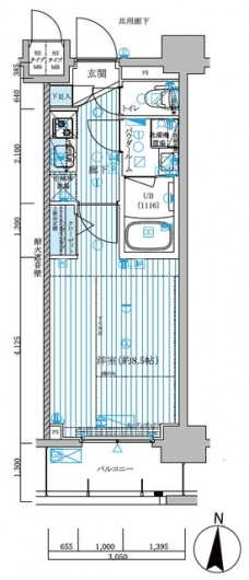 メインステージ菊川の間取り図