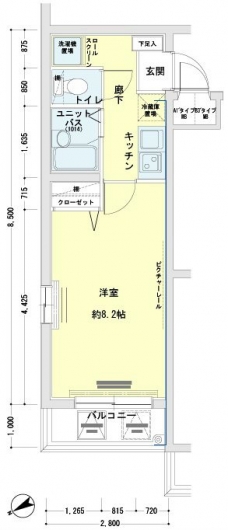 メインステージ大井町の間取り図