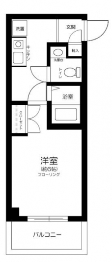 ザ・ハウス中野坂上の間取り図