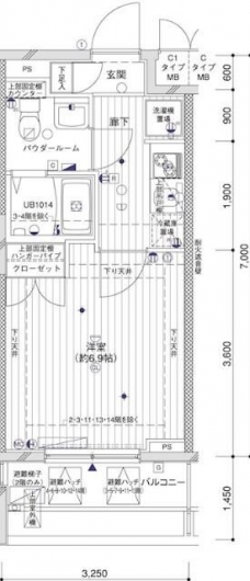 メインステージ両国の間取り図
