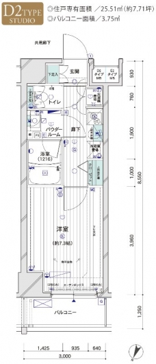 メインステージTOKYO・NORTH HY’sの間取り図
