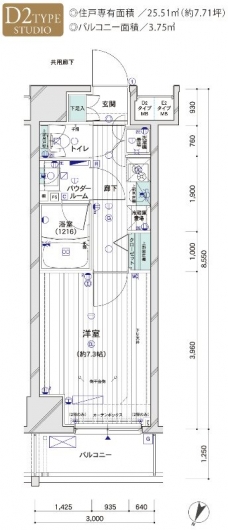 メインステージTOKYO・NORTH HY’sの間取り図