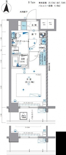 メインステージ亀戸IIIの間取り図