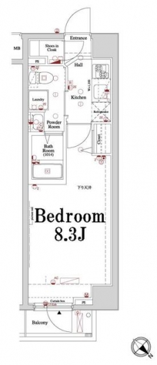 アクサス大井町の間取り図