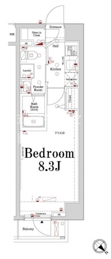 アクサス大井町の間取り図