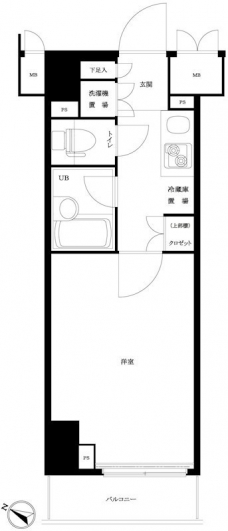 ルーブル大塚伍番館の間取り図