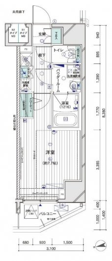 メインステージ大山IIの間取り図