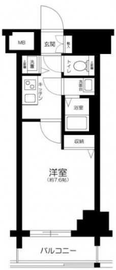 グランシアタワー亀戸の間取り図