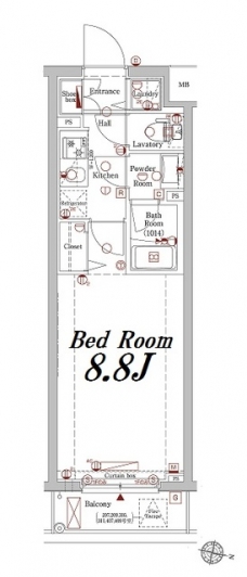 アクサス上板橋の間取り図