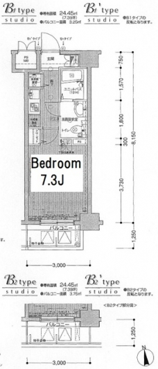 メインステージ八丁堀の間取り図