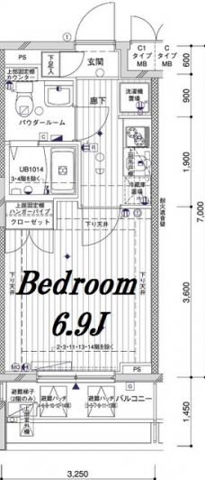 メインステージ両国の間取り図