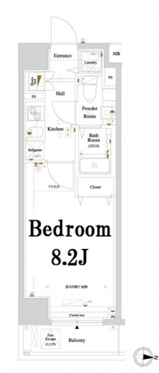 アクサス東京イーストガーデンの間取り図