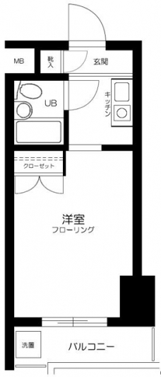スカイコート新丸子の間取り図