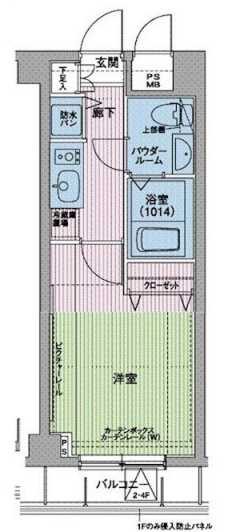 メインステージ多摩川の間取り図
