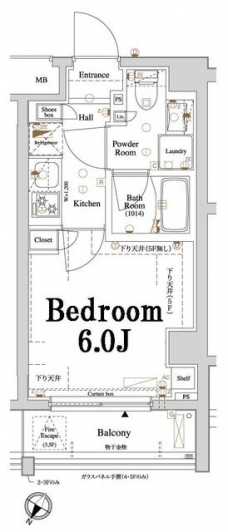アクサス品川レジデンスの間取り図