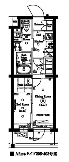 アークマーク新宿下落合の間取り図