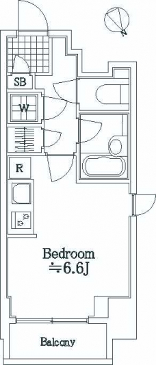 パレステュディオ浜松町の間取り図