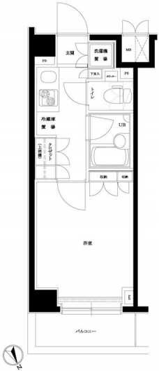 ルーブル目黒不動前の間取り図