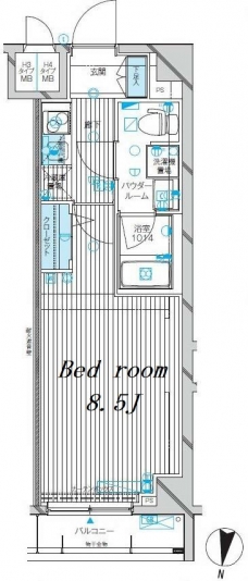 メインステージ千歳船橋の間取り図