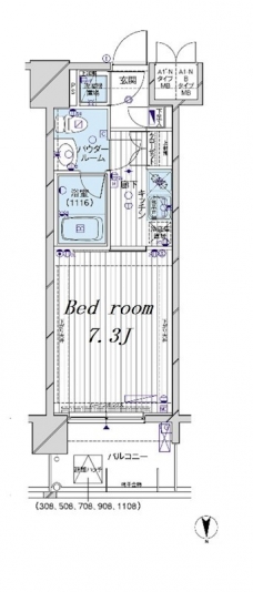 メインステージパーク大山の間取り図
