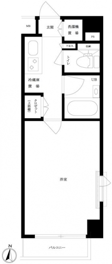 ルーブル豊島千川の間取り図
