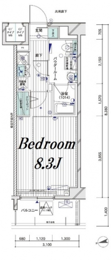 メインステージ大山IIの間取り図