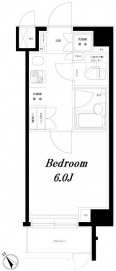 ルーブル目黒不動前の間取り図