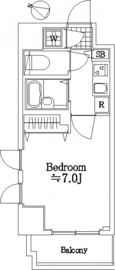 菱和パレス笹塚の間取り図