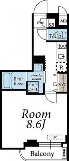 アイディ御殿山ヒルズトップの間取り図