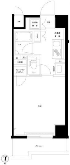 ルーブル両国弐番館の間取り図