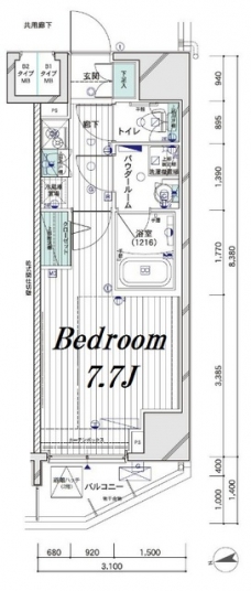 メインステージ大山IIの間取り図