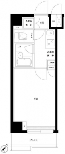 ルーブル巣鴨の間取り図
