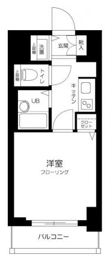 スカイコート大森第5の間取り図