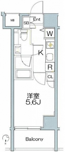 グランヴァンミッドイースト押上の間取り図