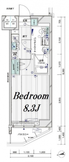 メインステージ大山IIの間取り図