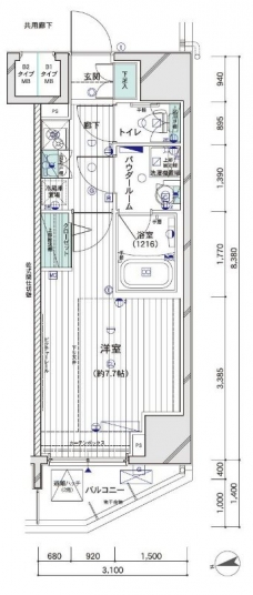 メインステージ大山IIの間取り図