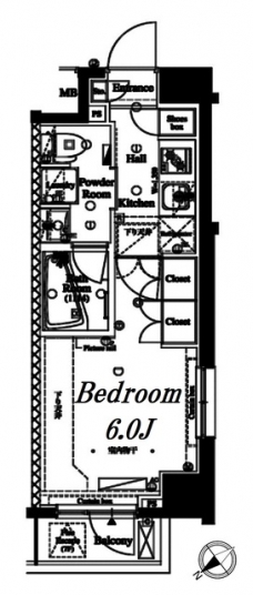アクサス武蔵小山アジールコートの間取り図