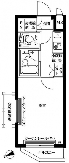 ルーブル大崎参番館の間取り図